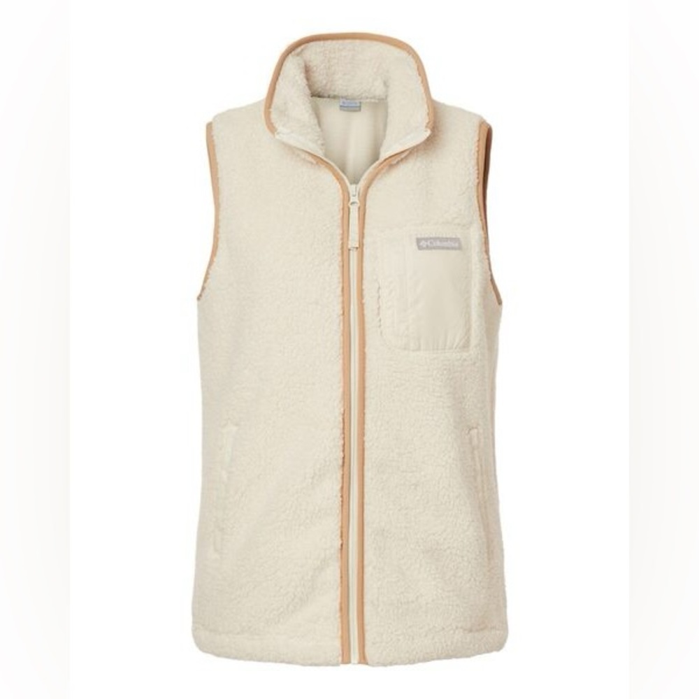 NWOT Columbia Off-White Fleece Vest